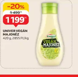 Auchan Univer Vegán Majonéz ajánlat