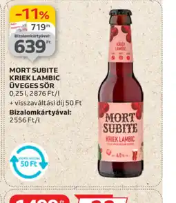 Auchan Mort Subite Kriek Lambic Üveges Sör ajánlat