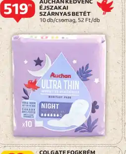 Auchan Auchan Kedvenc Éjszakai Szárnyas Betét ajánlat