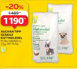 Auchan Auchan Tipp Száraz Kutyaeledel ajánlat