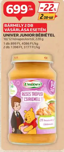 Auchan Univer junior bébiétel ajánlat