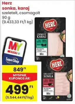 Spar Herz sonka, karaj ajánlat