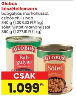 Spar Globus készételkonzerv ajánlat