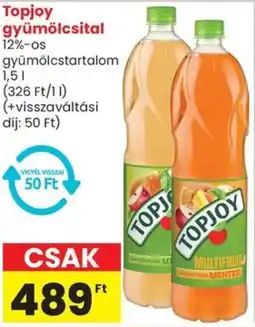Spar Topjoy gyümölcsital ajánlat