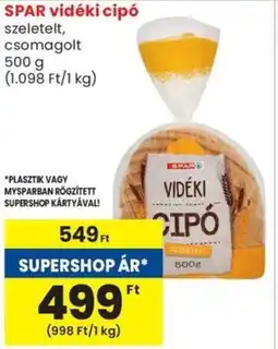 Spar SPAR vidéki cipó ajánlat