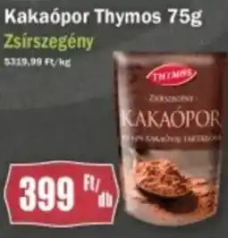 FullDiszkont Kakaópor Thymos ajánlat