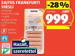 ALDI Sajtos Frankfurti virsli ajánlat
