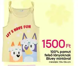 Pepco 100% pamut felső lányoknak Bluey mintával ajánlat
