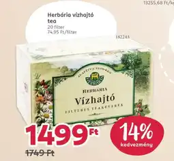 Rossmann Herbária vízhajtó tea ajánlat