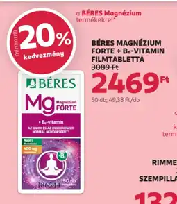 Rossmann Béres magnézium forte + B6-vitamin ajánlat