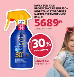 Rossmann Nivea Sun kids protect&care 5in1 F50+ ajánlat