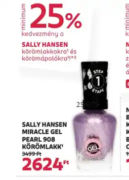 Rossmann Sally hansen Miracle gel pearl 908 körömlakk ajánlat