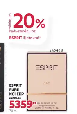 Rossmann Esprit Pure női edp ajánlat