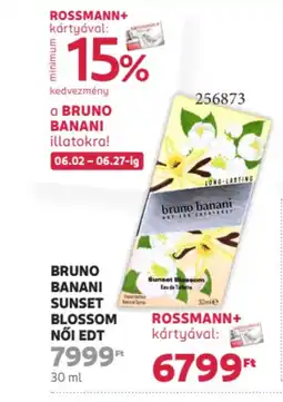 Rossmann Bruno banani Sunset blossom női edt ajánlat