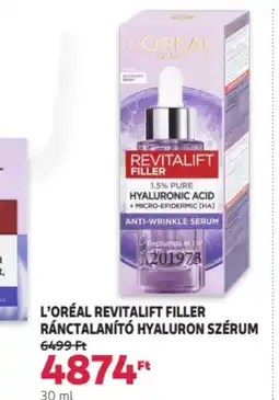Rossmann L'oréal Revitalift filler ránctalanító ajánlat