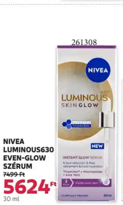 Rossmann Nivea Luminous630 even-glow szérum ajánlat