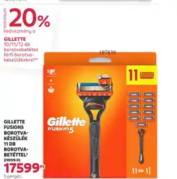 Rossmann Gillette fusions borotva- készülék ajánlat