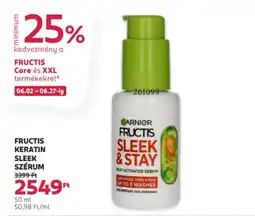 Rossmann Fructis keratin sleek szérum ajánlat