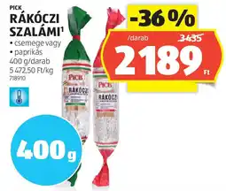 ALDI Pick Rákóczi szalámi ajánlat