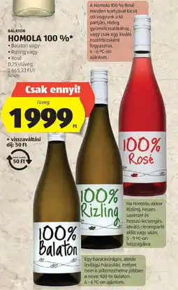 ALDI Balaton Homola 100% ajánlat