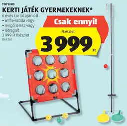ALDI Toylino Kerti játék gyermekeknek ajánlat