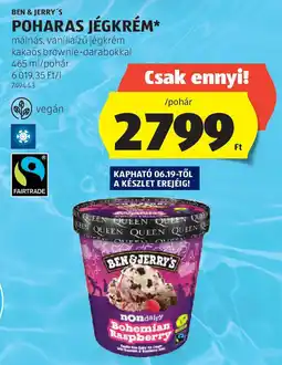 ALDI Ben & Jerry's Poharas jégkrém ajánlat