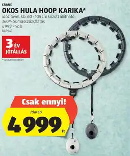 ALDI Crane Okos hula hoop karika ajánlat