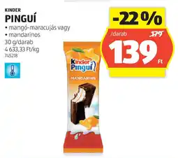 ALDI Kinder Pinguí ajánlat