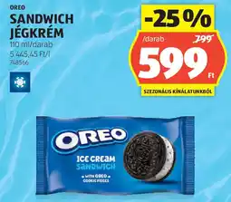 ALDI Oreo Sandwich jégkrém ajánlat