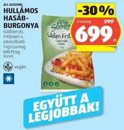 ALDI All Seasons Hullámos hasábburgonya ajánlat