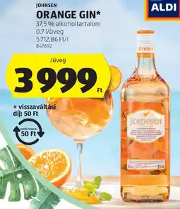 ALDI Johnsen Orange gin ajánlat