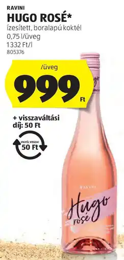 ALDI Ravini Hugo rosé ajánlat