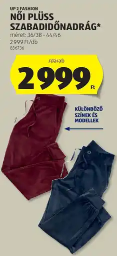 ALDI Up 2 fFashion Női plüss szabadidőnadrág ajánlat