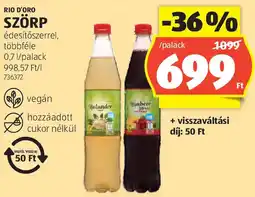 ALDI Rio d'Oro Szörp ajánlat