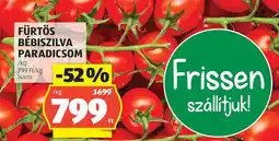 ALDI Fürtös Bébiszilva paradicsom ajánlat