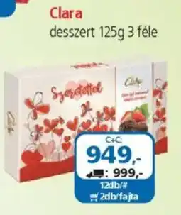 ÁRKLUB Clara desszert ajánlat