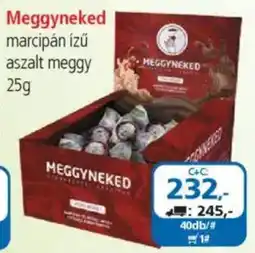 ÁRKLUB Meggyneked marcipán ízű aszalt meggy ajánlat
