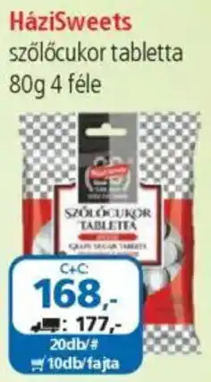 HáziSweets szőlőcukor tabletta