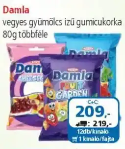 ÁRKLUB Damla vegyes gyümölcs ízű gumicukorka ajánlat