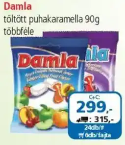 ÁRKLUB Damla töltött puhakaramella ajánlat