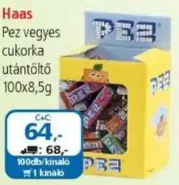ÁRKLUB Haas Pez vegyes cukorka utántöltő ajánlat