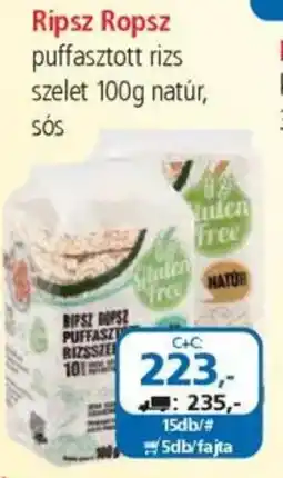 ÁRKLUB Ripsz Ropsz puffasztott rizs szelet ajánlat
