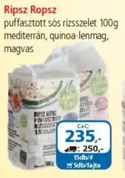ÁRKLUB Ripsz Ropsz puffasztott sós rizsszelet ajánlat