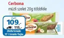 ÁRKLUB Cerbona müzli szelet ajánlat