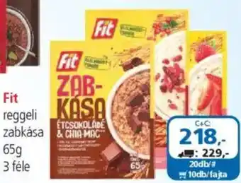 ÁRKLUB Fit reggeli zabkása ajánlat