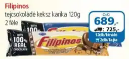 ÁRKLUB Filipinos tejcsokoládé keksz karika ajánlat