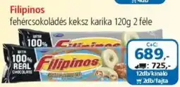 ÁRKLUB Filipinos fehércsokoládés keksz karika ajánlat