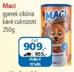 ÁRKLUB Maci gyerek cikória kávé cukrozott ajánlat