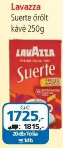 ÁRKLUB Lavazza Suerte őrölt kávé ajánlat