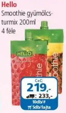 ÁRKLUB Hello Smoothie gyümölcsturmix ajánlat